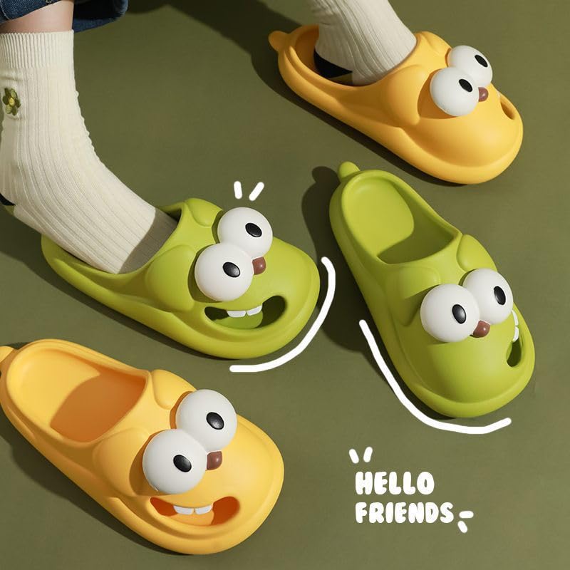 Litex Tongue Kiss Slippers Big Eye Dog Slipper Cute Funny 3d Big Eye Dog Fun Cartoon Package Head Eva Slippers2