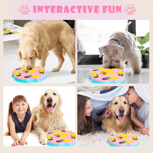Hundespielzeug Intelligenz, Intelligenzspielzeug für Hunde, IQ-Training, waschbar, Intelligenzspielzeug für Hunde, waschbares Hundeleckerli-Spielzeug, Hundespielzeug für Welpen und Katzen(Gelb)