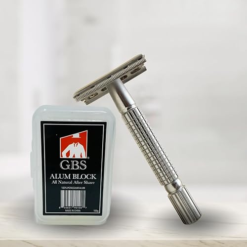 Miniatura 10 de G.B.S Kit de viaje de lujo para hombre, maquinilla de afeitar de seguridad de doble filo, cepillo de afeitar cromado, cuenco de jabón, jabón de