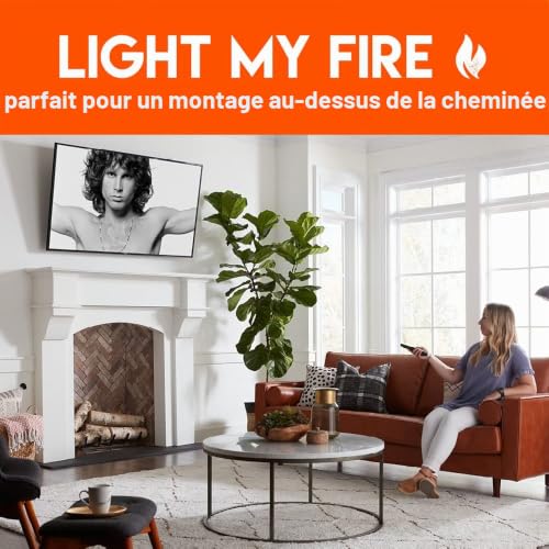 Echogear Support TV Mural Inclinable Pour Téléviseur Entre 40 Et 82 Pouces-Meuble TV Suspendu Extensible Avec Inclinaison Maximale - Idéale Pour Monture Au-Dessus De Cheminée-Facile A Installer -EGLT2 – vue 6