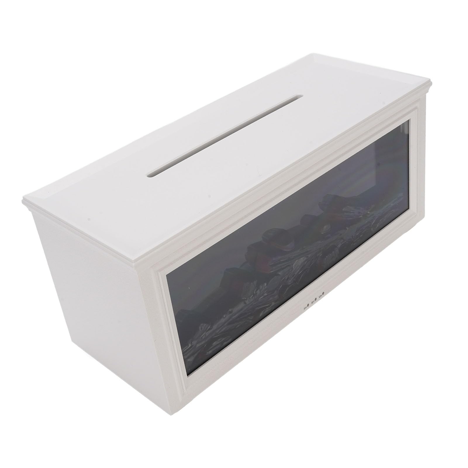 Cocoarm Diffuseur de Flamme à Ultrasons ABS PP Cheminée Diffuseur d'aromathérapie 280 ML Télécommande Arrêt Automatique Lumière 7 Couleurs pour Chambre à Coucher, Bureau, Yoga, Sommeil (White)