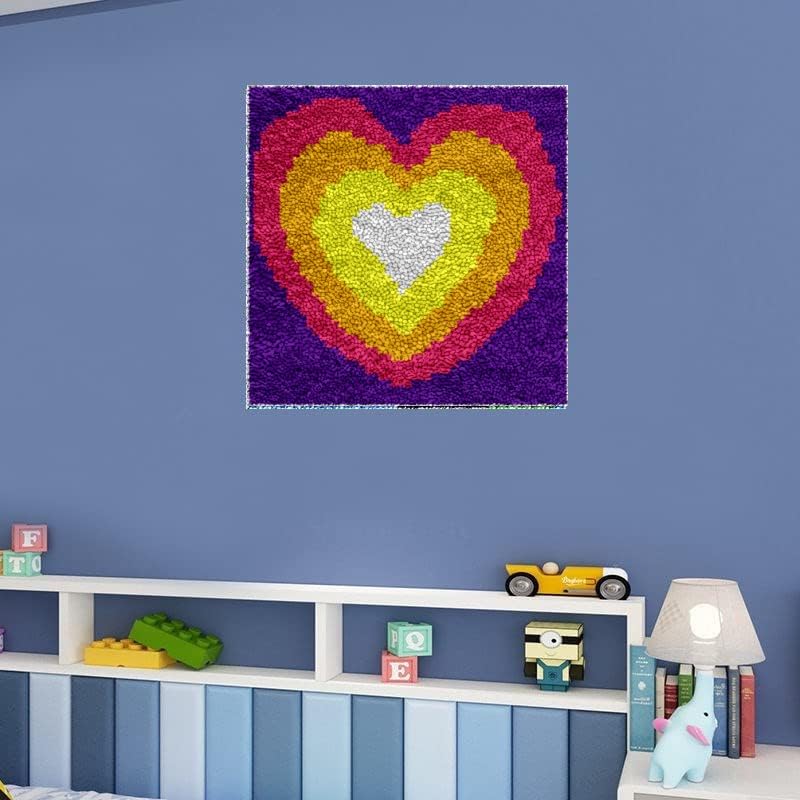 Kit Crochet à Loquet Raixleb Motif Loup - Tapis 50,8x38,1cm Pour Enfants Et Adultes, Cadeau Créatif