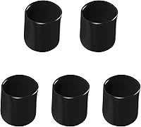 Vista 9 de Aopin Cubierta de tapa de extremo redondo de goma de 0.79 pulgadas (0.787 in), protectores de rosca de tornillo de PVC flexible de tubería