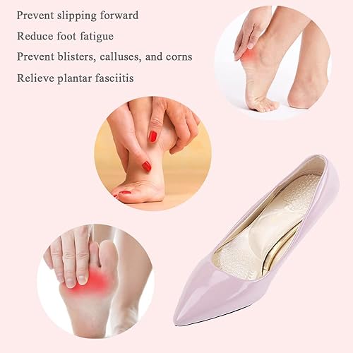 Miniatura 5 de Inserciones adhesivas de tacón alto para mujer, plantillas de amortiguación de gel que evitan el deslizamiento, plantillas de silicona para zapatos