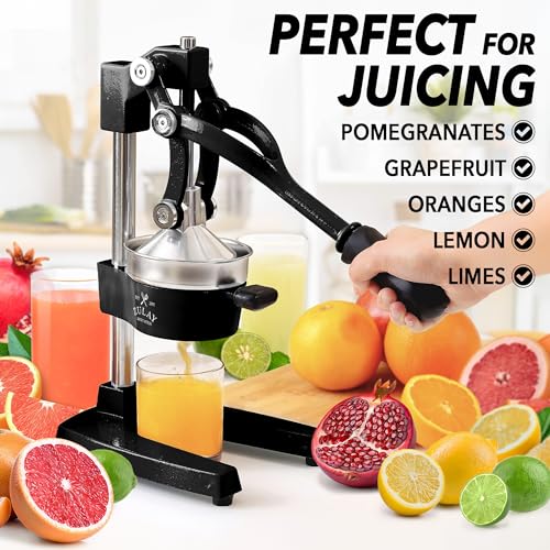 Zulay-Kitchen-Cast-Iron-Orange-Juice-Squeezer-Heavy-Duty-Easy-to-Clean-Professional-Citrus-Juicer-Durable-Stainless-Steel-Lemon-Squeezer-Sturdy-Manual-Citrus-Press-Orange-Squeezer-Black