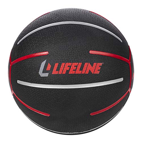 Image of Lifeline Fitness Medicine Ball - Total Body Strength and Stability Training - Non-Slip, Light Bounce - Textured Surface - Durable - Home Gym Exercise Equipment