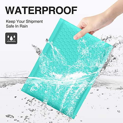 image for UCGOU Bubble Mailers 6x10 Inch Teal 25 Pack Usable Size 6x9
