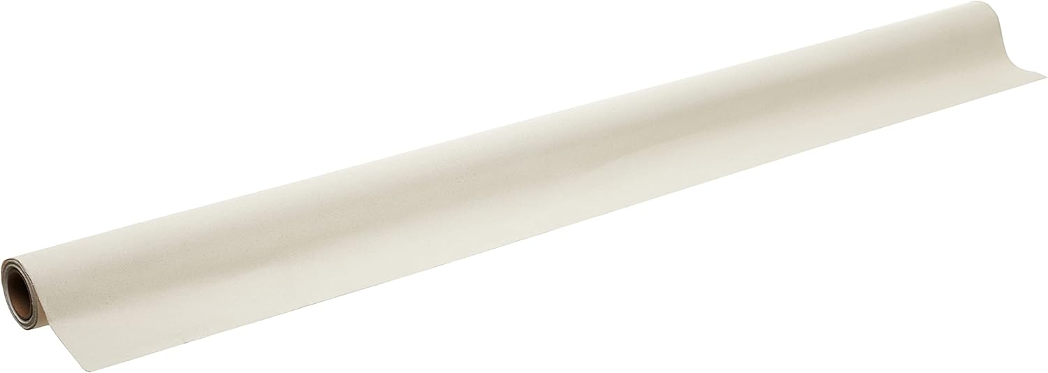 Sargent Art 6 Yard long Roll of 60 Inch Wide Cotton Canvas, Perfect for Acrylic, Oil, and Art Projects, Acrylic Pouring & Wet Media