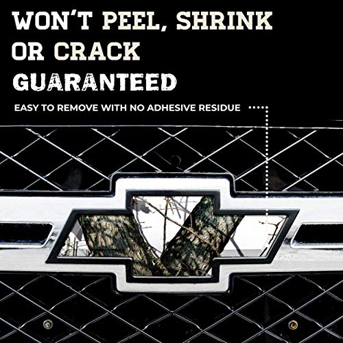 Image of Mossy Oak Graphics - 14010-BZ Universal [Pattern] Auto Emblem Skin - Easy to Install Vinyl Wrap - Fits Any Auto Emblem On Trucks, Cars, Or SUVs