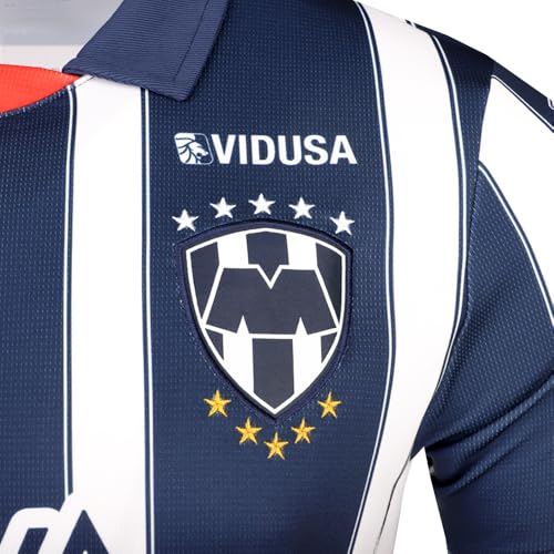 Puma Men's Soccer Monterrey 24/25 Home Jersey - Official Replica Jersey with dryCELL Technology (US, Alpha, Large, Regular, Regular, Navy)4