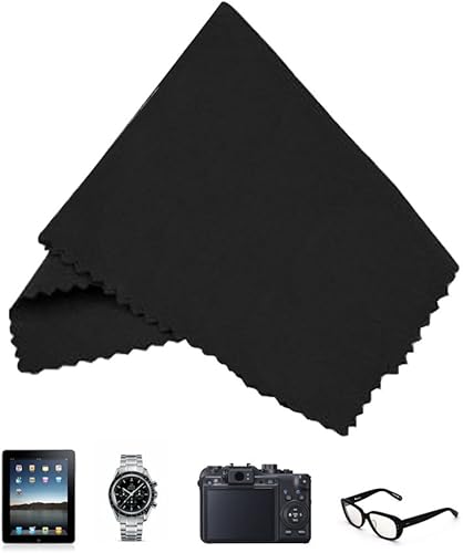 Miniatura 6 de Paños de limpieza de microfibra, paquete de 12 unidades, 6 x 7 pulgadas, para limpiar lentes, gafas, lentes de cámara, iPad, tabletas, teléfonos,