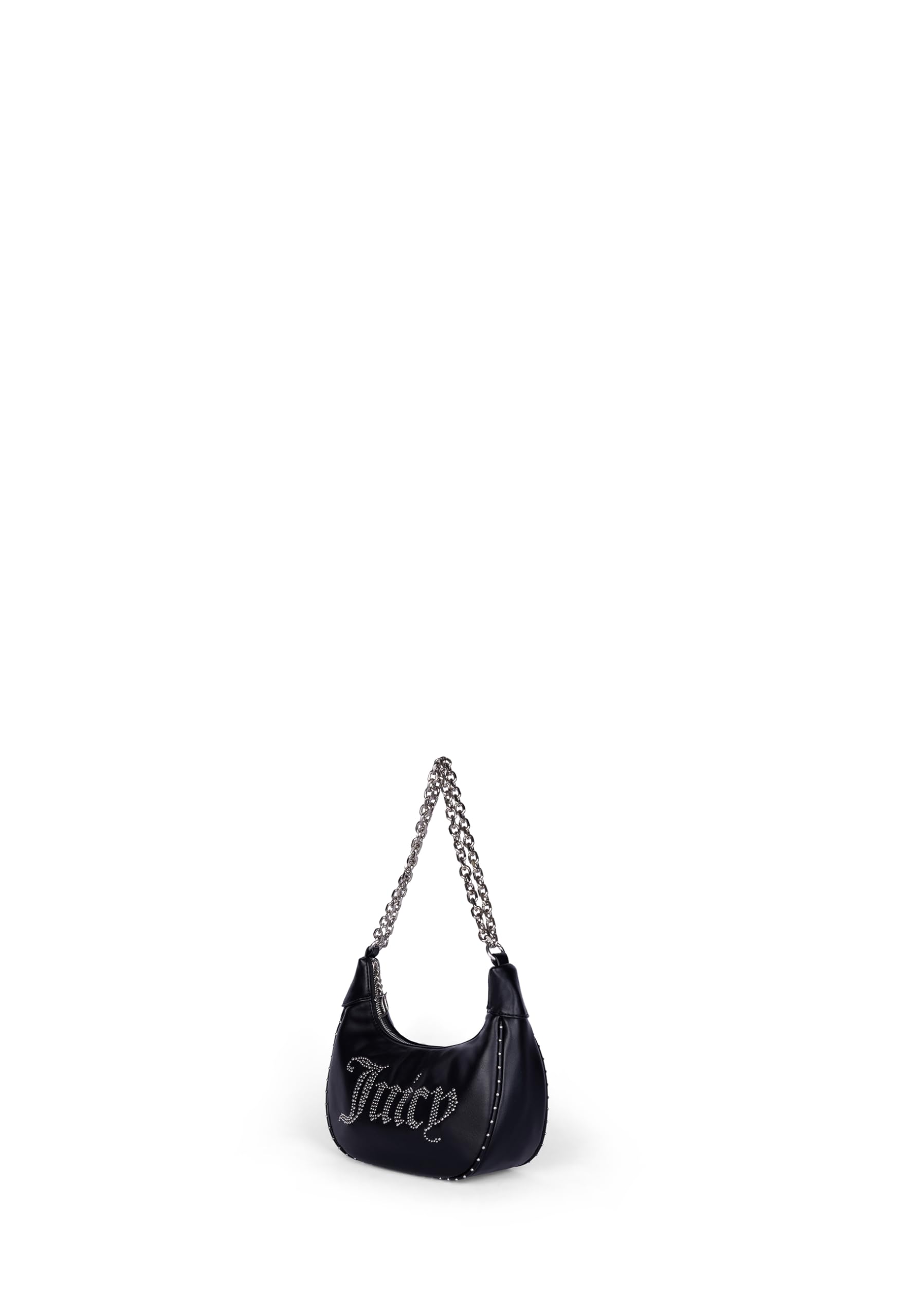 Juicy Couture - Borsa hobo in poliuretanica, nero (25 X 8 X 15 cm)
