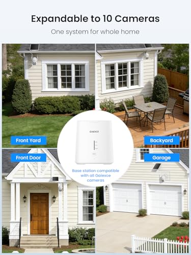 Image of Solar Camera Outdoor Wireless, No Subscription, Expandable to 10CH, 4 Cam Kit Home Security Camera System, 4MP Color Night Vision, 360 Pan&Tilt, PIR /AI Detection, Works Offline & 2.4G /5G WiFi