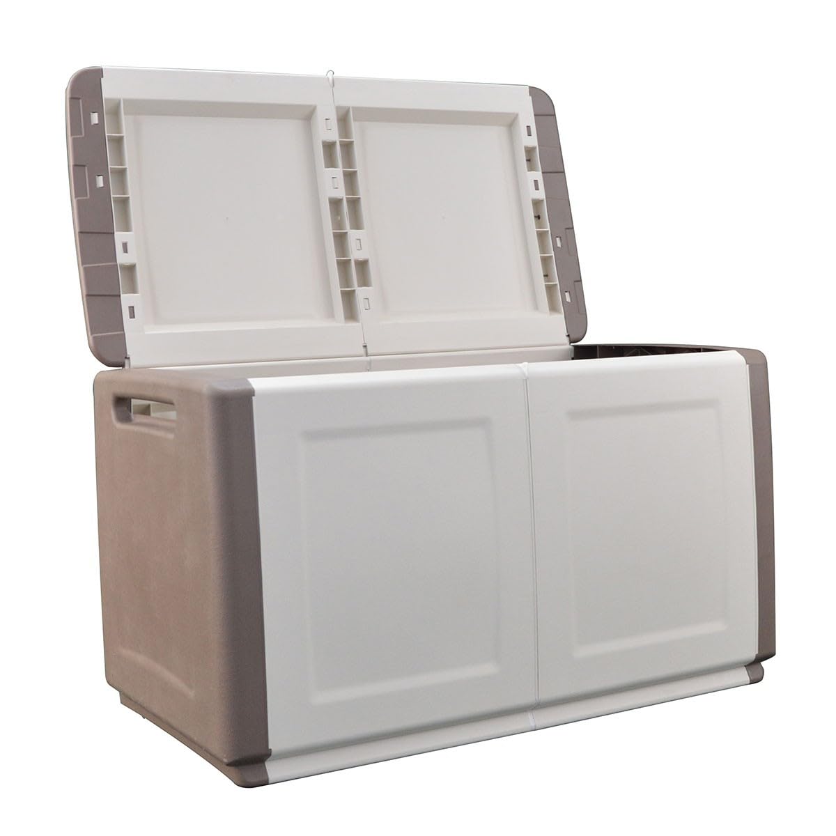 INTEC Cassapanca di immagazzinaggio 230L 96x53x57 cm beige tortora