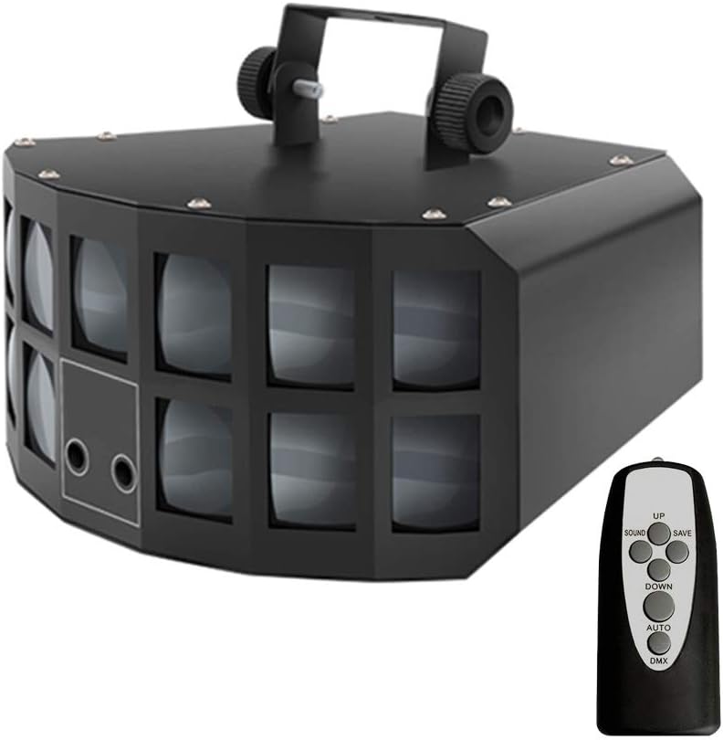 YXCKG 30W LED Lights Disco Lights Party Lights, Sound Activated Strobe Light, Stage Effect Projector Lights, Rave Lights for Dancing Party Birthday (Color : Type B, Size : with Remote)