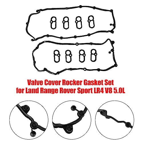 Image of Valve Cover Rocker Gasket for Land Rover LR4 / Discovery 4 5.0L V8, for Range Rover 5.0L V8 2010-2016, for Range Sport 5.0L V8 2010-2016 ROV0087G ROV0087 LR010882 LR010789 LR010882