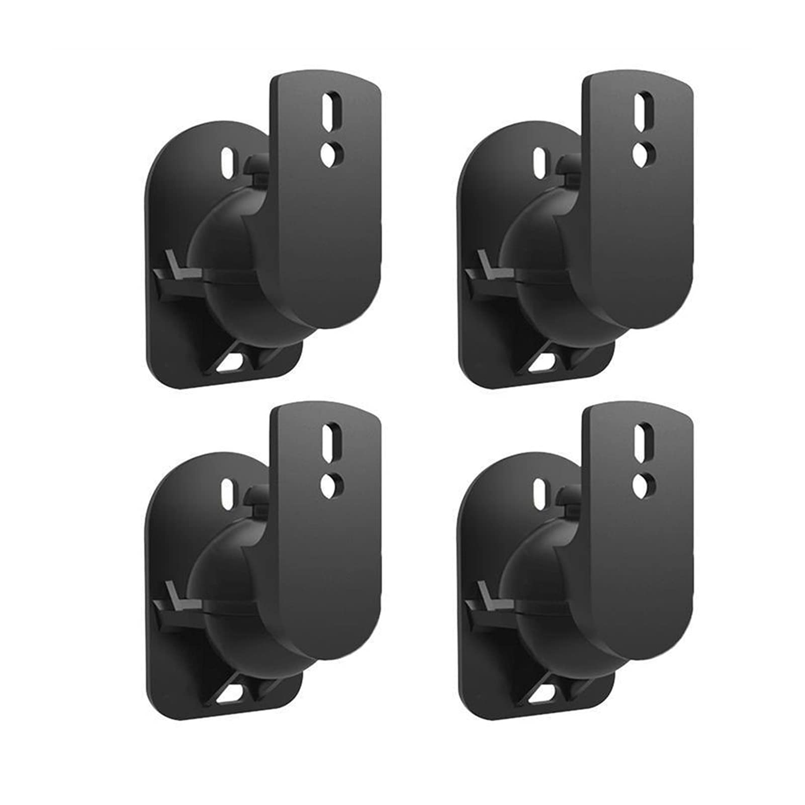 Soporte del altavoz Soporte de altavoz 4 PIEZAS Soporte de montaje en pared de altavoz Soporte de pared de sonido de sonido Soporte de soporte de paredes de pared Soporte de sonido envolvente (negro)