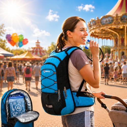Miracol Insulated Hydration Backpack for Parks: Keep Water Cold for 4 Hours