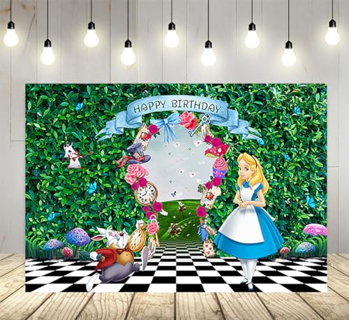 Green Leaf Backdrop for Birthday Party Supplies White Rabbit Phot...