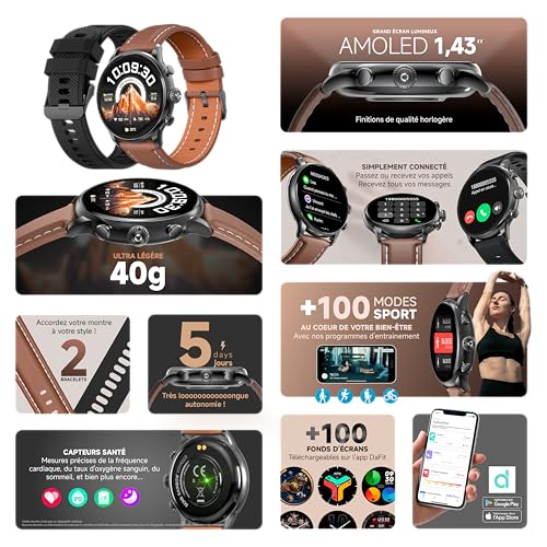 Montre Connectée Echo Rainbow Voyager Cuir - vue 5