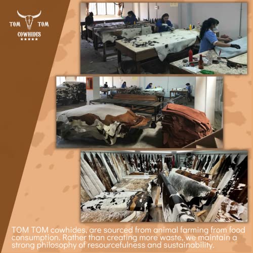 Tomtom Cowhides Nice Variety 15 Pieces Hair On Cow Hide Scrap Leather Hide Remnant (15) Pieces Of Approx. 6" X 6" #TOP3