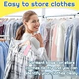 10 Pcs Long Plastic Clothes Covers, 60 * 150cm Clear Clothes Bags Hanging,Dress Bag,Garment Bags Dress Bags Covers Long,Dust-proof Garment Protector Covers for Clothes Shirt Suit Jacket Suit Sweater - Image 5