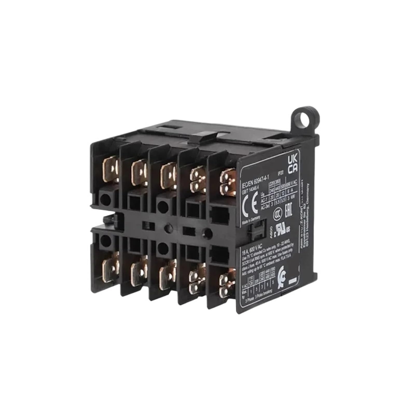 Microcontacteur 60947-4-1 24V contacteur de commande auxiliaire rail DIN