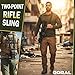 Traditional Two Point Rifle Sling Strap - Gun Sling with Metal Hook for Outdoor, Hunting, Airsoft, Paintball & Training Tactical 2 Point Easy Attach, Adjustable Gun Shoulder Strap