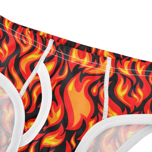 Cotton Little Boys Briefs Soft Flame Toddler Underwear4