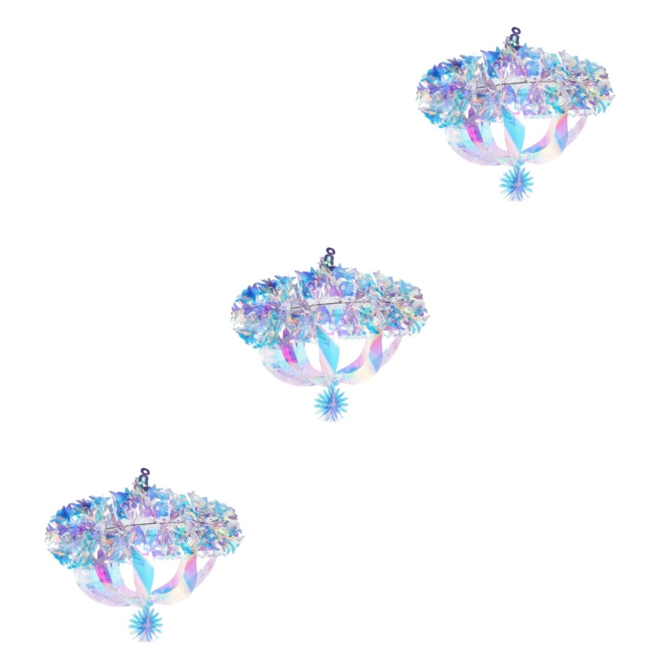 jojofuny 3pezzi Decorazione Iridescente Pendente Per Feste Addobbi Per Matrimonio e Compleanno Di Design Elegante Crea Atmosfera Festiva e Romantica Accessorio Fotografico Per Eventi