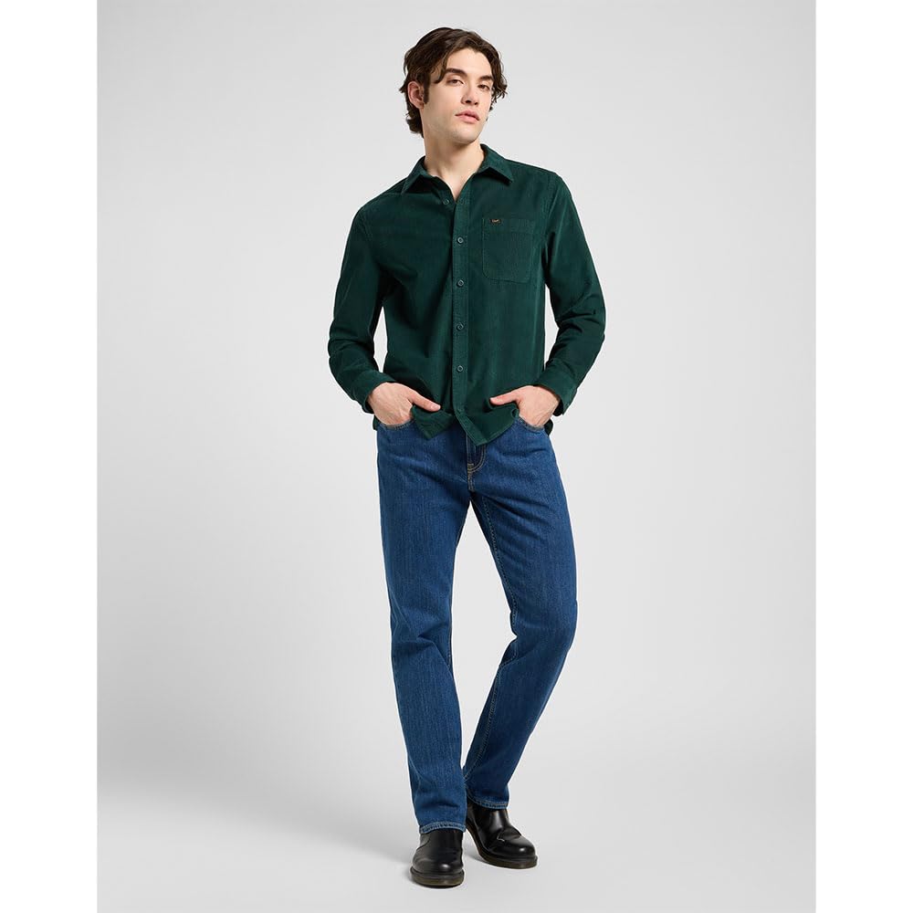 Lee - Camicia Uomo - vestibilità Regular - Leesure Shirt - Mercantile Green