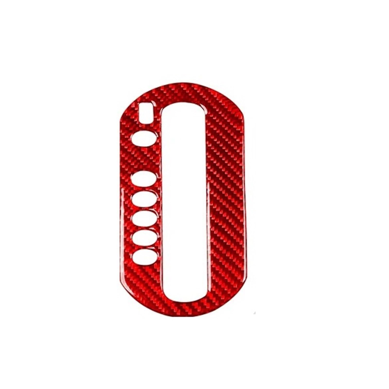 Center Control Panel Cover For Civic 2001 2002 2003 2004 2005 Gear Shift Frame Trim Cover Real Carbon Fiber Sticker Car Interior Moulding Accessories Car Interior Sticker(Red)