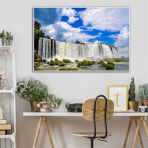 Kit Diamond Painting belle rivière grand format 50x120cm pour broderie mosaïque 5D