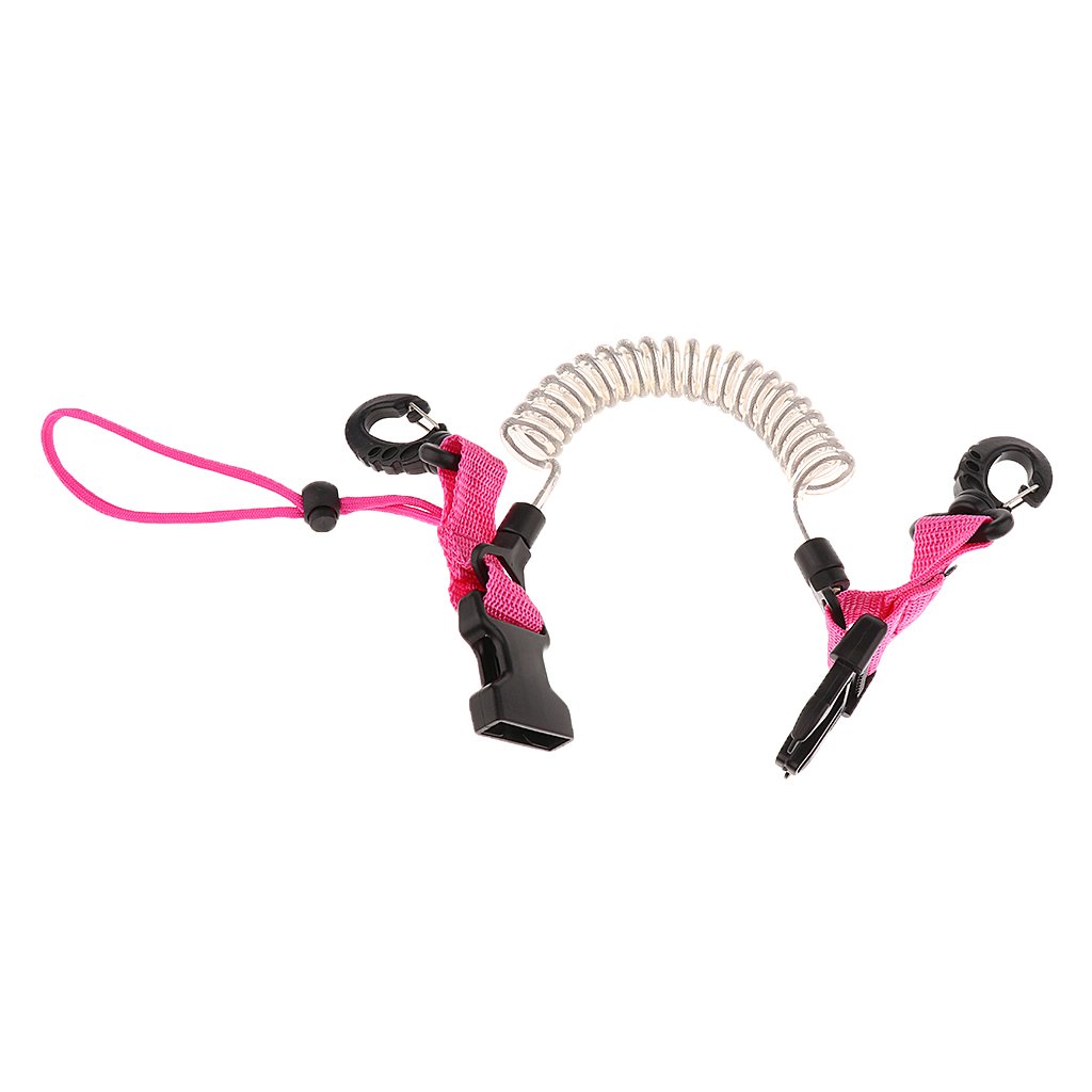 MagiDeal Erwachsene Spiralkabel Spring Coil, mit Karabiner Tauchen Sport Zubehör