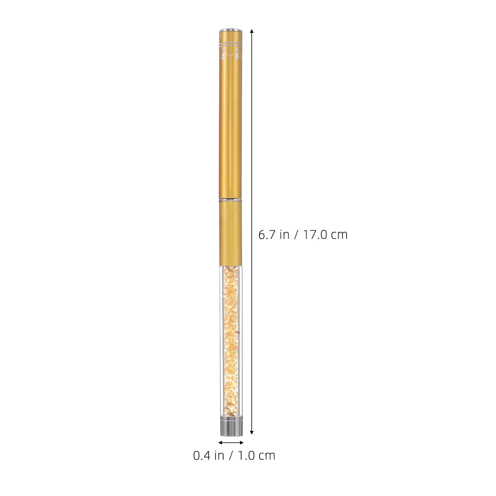 FRCOLOR 2pcs Rhinestone Plastic Handle Mascara Brush Soft Eyelash Curlers Comb for Lash Extensions Eyelash Makeup Applicator Portable Beauty Tool