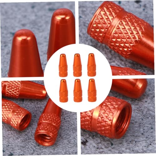 Kisangel 12 tapas de válvula francesa de aluminio para bicicletas, tapas protectoras ligeras para llantas de montaña y carretera miniatura 5