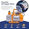 BACOENG 4 CFM AC Vacuum Pump and Gauge Set, HVAC Vacuum Pump Kit with Leak Detector for R134a R410a R12 R22 Refrigerants, with Can Tap and Quick Couplers #2