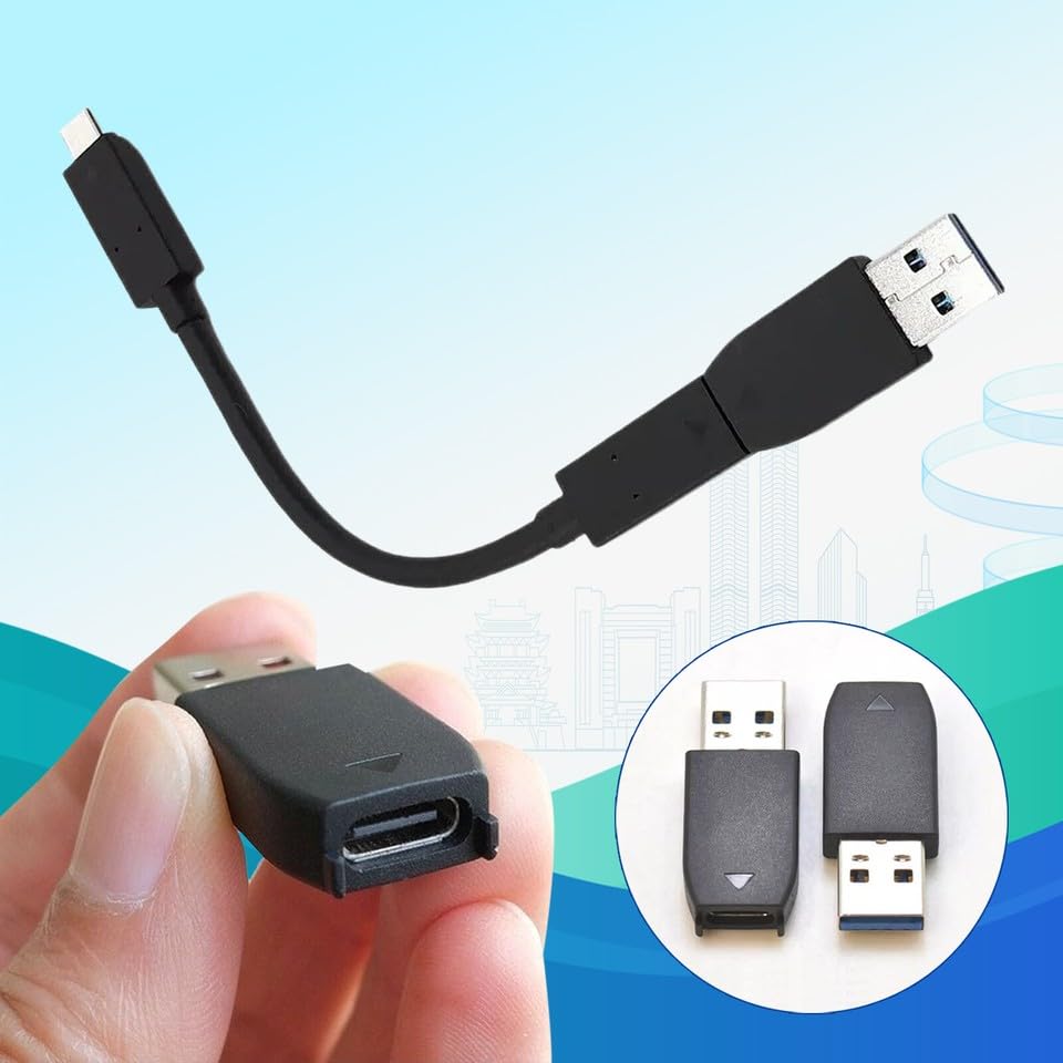 17cm USB-c Power Type C Cable Lead Fit for Sandisk Extreme Ssd Ex2 Solid State