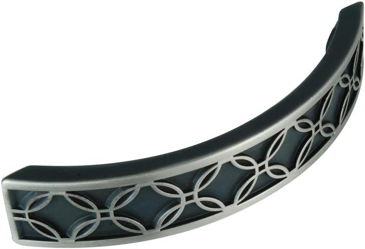 #1202 CKP Brand Repeating Circles Pull, Sterling Nickel - 10 Pack