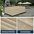 Easy-Going Rectangle Patio Furniture Cover Waterproof Outdoor Dining Table and Chair Cover Anti-UV Outside Sectional Sofa Set Covers (110"L x 84"W x 28"H, Camel)