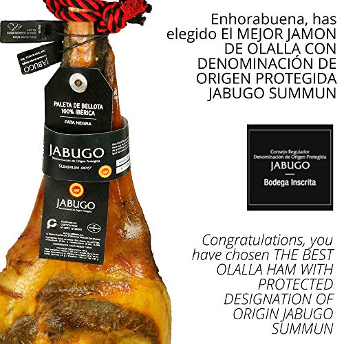 51UrVHWInLL 0,5 kg Epaule Jambon Bellota PATA NEGRA 100% Iberique DOP JABUGO SUMMUN Tranche Cru au Couteau - Jamon Iberico Espagnol Cru - Charcuterie Ibérique Espagne Panier Gourmand - (5 packs 100 gr)