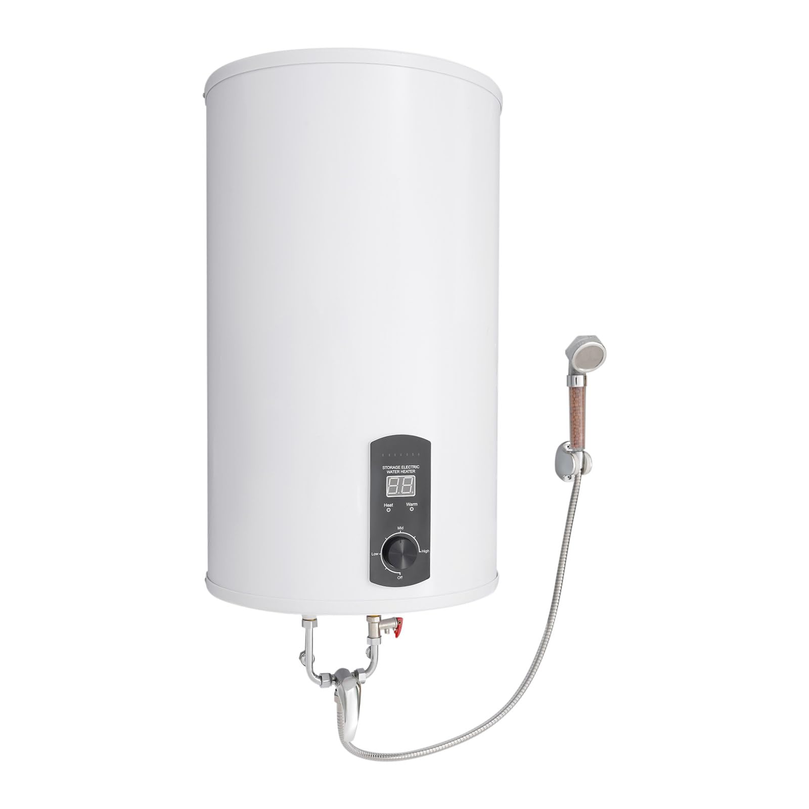 Scaldabagno elettrico da 70 l, scaldabagno da 2000 W, da appendere alla parete, protezione contro le perdite, scaldabagno 25-70 °C