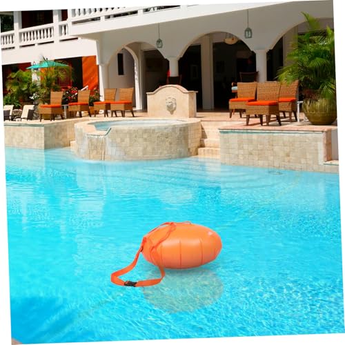 Boya de natación inflable para adultos color naranja miniatura 4