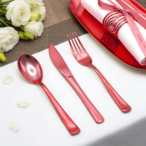 153 Pack Disposable Plastic Silverware Set Cutlery Set - image 2