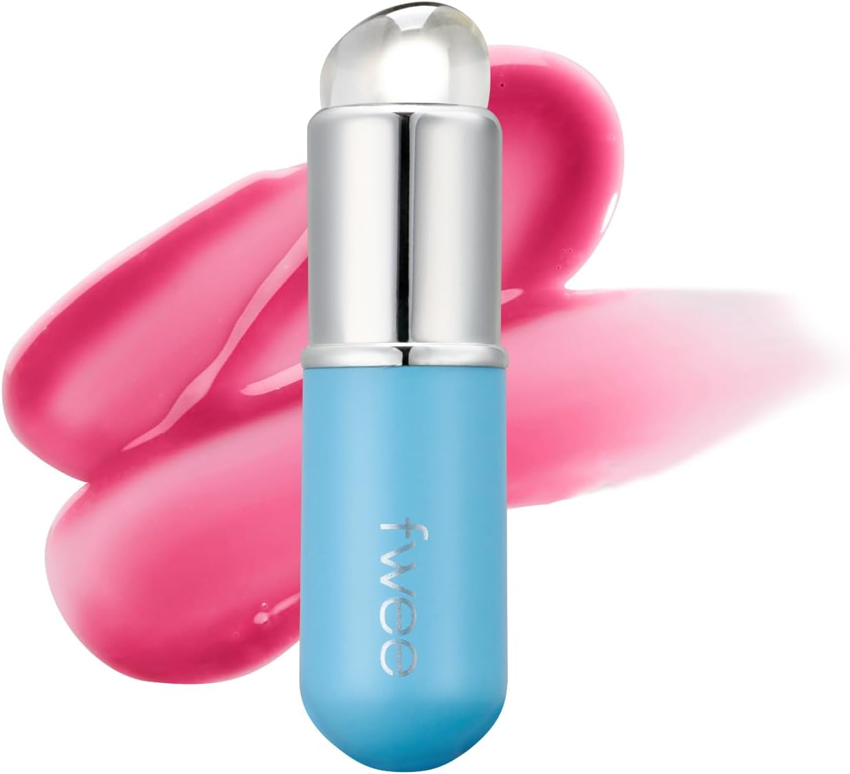 fwee Silicone Jumbo Makeup Brush | Multi-Use Applicator with Soft Silicone Tip & Portable Cap | Travel Makeup Brush with Lid for Lips, Blush, Contour and Face