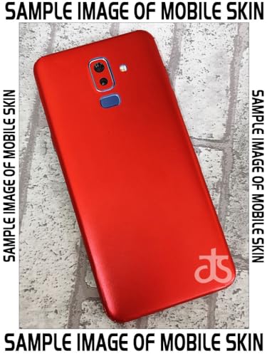 Image of AtOdds - Full Body Back Screen Guard Protector Film - Lamination Wrap Skin Sticker Compatible with REDMI 12 (5G) | Scratchproof Matte Finish (Design - Metalic Red)