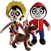 feilongzaitian Peluche 3Pc 30Cm Película Coco Pixar Peluche Peluche Coco Miguel Héctor Dante Perro Muerte Peluche Muñeca para Niños Niños