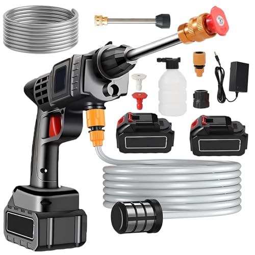 VOLTIX Idropulitrice Portatile a Batteria 48V Alta Pressione Senza Fili – Kit Completo con Tubo 5m, Accessori Inclusi – Idropulitrice a Batteria Professionale per Auto, C