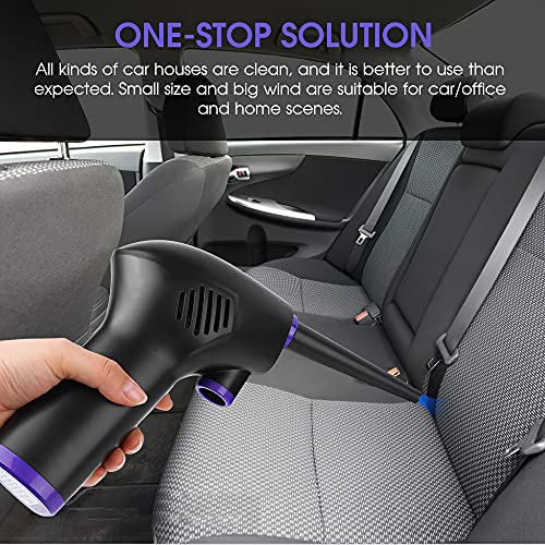 Mini Aspirador Portátil, Aspirador Recarregável USB para Limpeza de Poeira, Cabelos, Migalhas