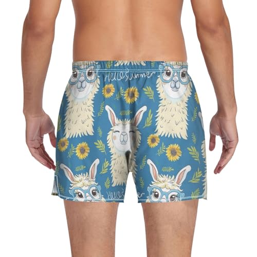 Alpaca Men's Boxer Shorts Soft Underwear Men Boxer Boxer Brief for Dad2